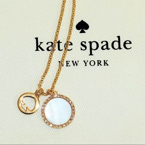 kate spade Jewelry - Kate Spade Spot the Spade Pave Charm Pendant